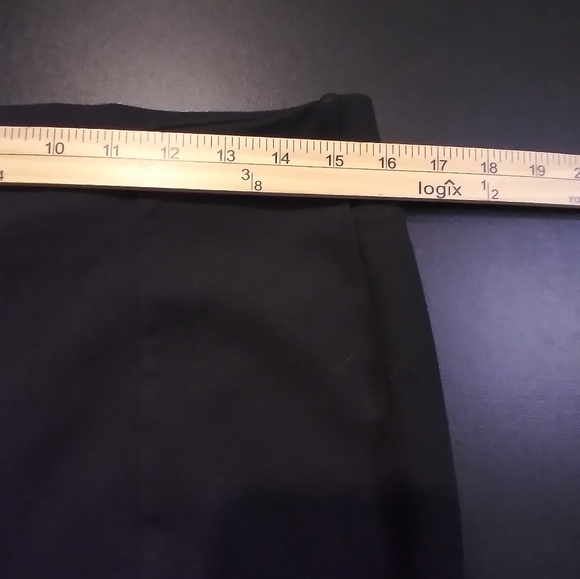 Womens Black Yoga Pants XL Stretch Casual Viscose Blend Back Pockets Walking - Picture 2 of 6